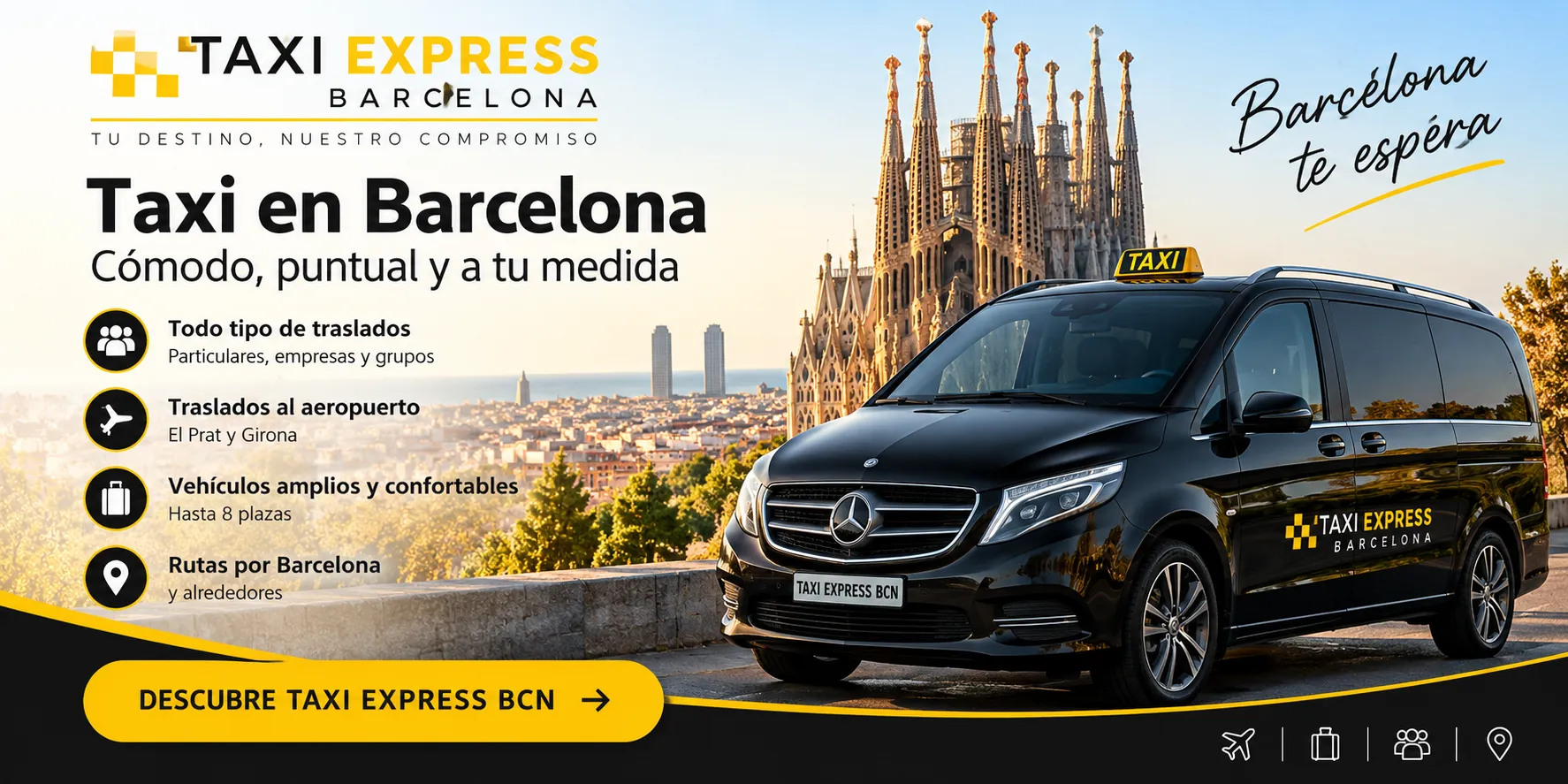 Taxi en Barcelona larga distancia